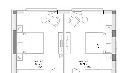 Row house in a  complex of houses in the "Detski Grad" area, Pancharevo