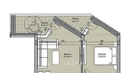 One bedroom apartment in Hristo Smirnenski district