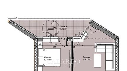 One-bedroom apartment in Hristo Smirnenski district