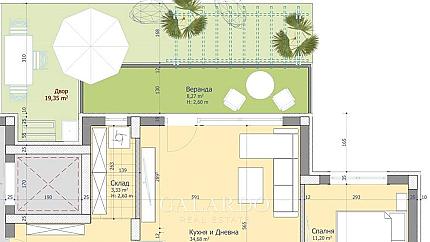Двустаен апартамент в квартал Прослав.
