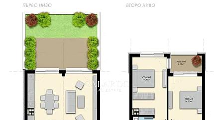Апартамент с две спални и градина в нов жилищен комплекс в с. Бистрица
