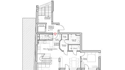 Апартамент на две нива в нова бутикова сграда до Южен парк, кв. Лозенец