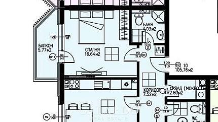 Апартамент с 2 спални в комплекс с Акт 16 в Драгалевци