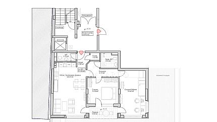 Южен апартамент с две спални в нова сграда до парка, кв. Лозенец