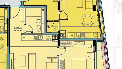 Двустаен апартамент в Кръстова вада