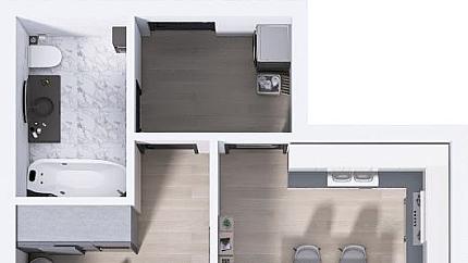 Двустаен апартамент в квартал Остромила