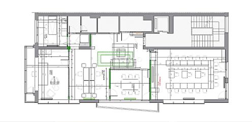 Representative furnished office in Class A business building